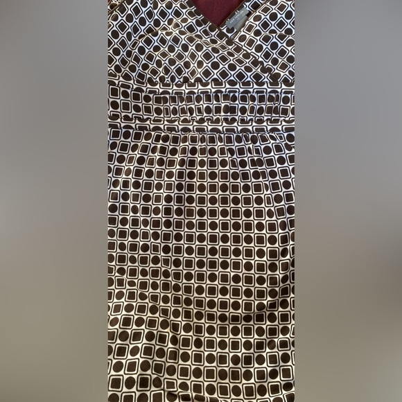 Ann Taylor Geometric Black and White Knit Dress - Picture 6 of 9